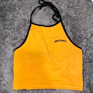cropped halter top